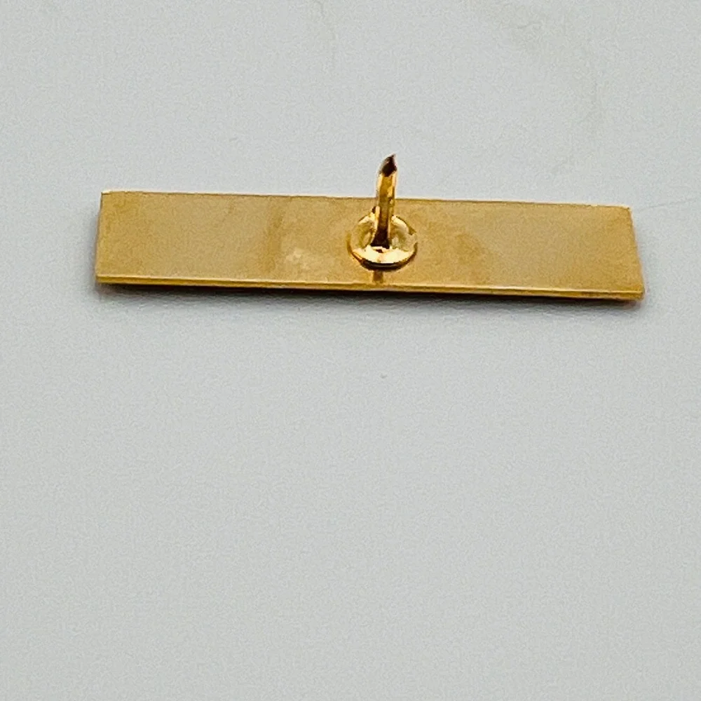 Vintage NationsBank Logo Lapel Pin‎ Gold Tone Banking Memorabilia Collectible